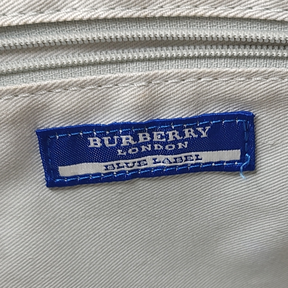 BURBERRY London blue label shoulder BAG HANDBAG NOVA CHECK EUC - Picture 14 of 16